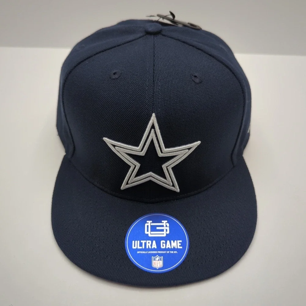 Dallas Cowboys NFL Ultra Game Snapback Hat Navy Blue Under Bridge Cap UGML142F
